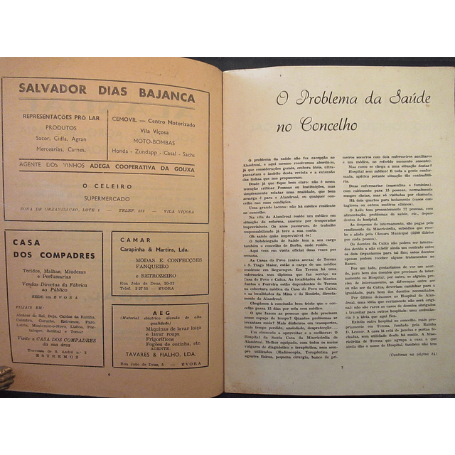 Alandroal Terra Minha 1973 Jornal Comemorativo Festas Setembro