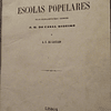 Cartas Escolas Populares 1859 J.M. Dom Casal Monteiro/A. F. Castilho