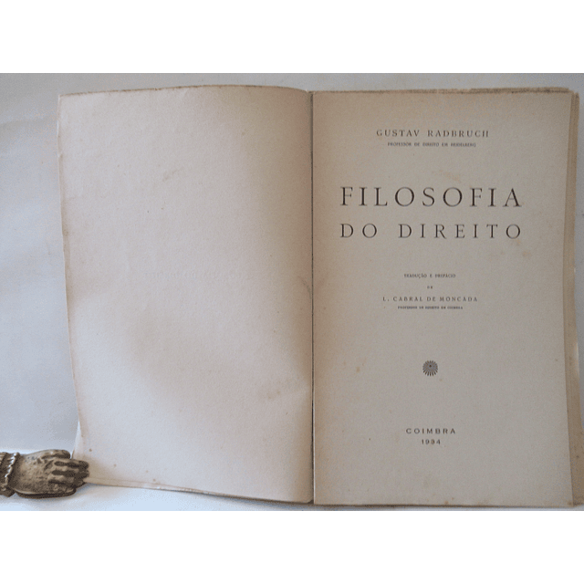 Filosofia Do Direito 1934 Gustav Radbruch/Cabral De Moncada