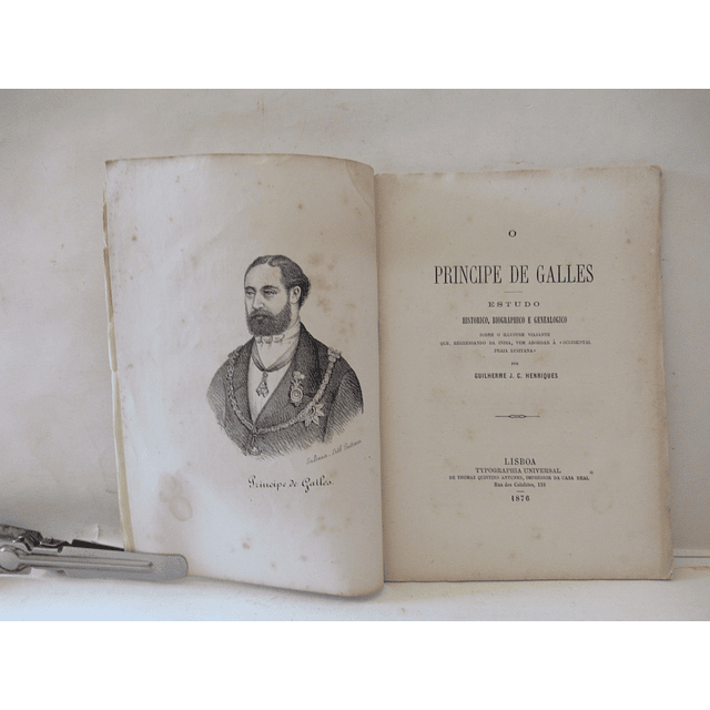 O Principe De Galles Estudo Histórico/Biográfico/Genealógico 1876 Guilherme J. C. Henriques