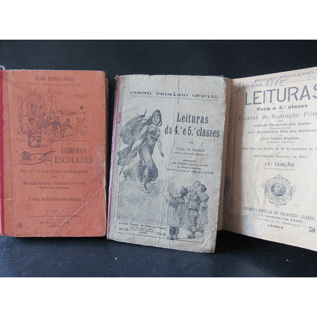 Leituras Ensino Primário 1910/65   J. Grave/P. Lima/R. Pimenta/Nunes Batista, Etc. VENDIDOS