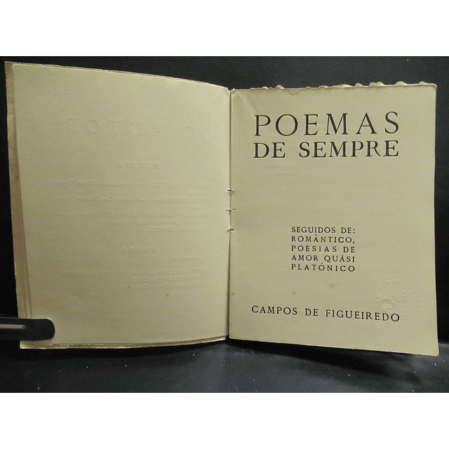 Poemas de Sempre 1937 Coimbra Campos Figueiredo