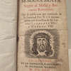 Oficio De La Semana Santa Missal/Breviário Romano 1693