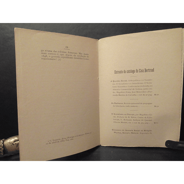 O Anarquismo/Estudo Questão Social 1894 António Serpa Pimentel