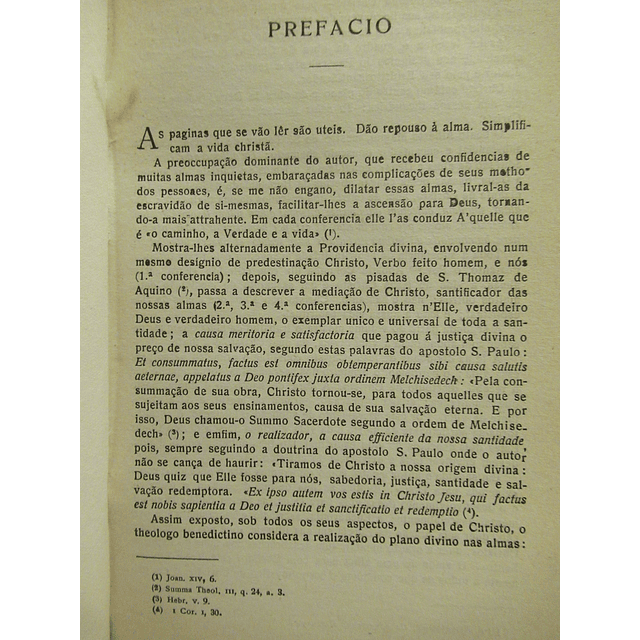 Jesus Cristo, Vida Da Alma-Conferências Espirituais 1926 D. Columbia Marmion O. S. R. - Vendido