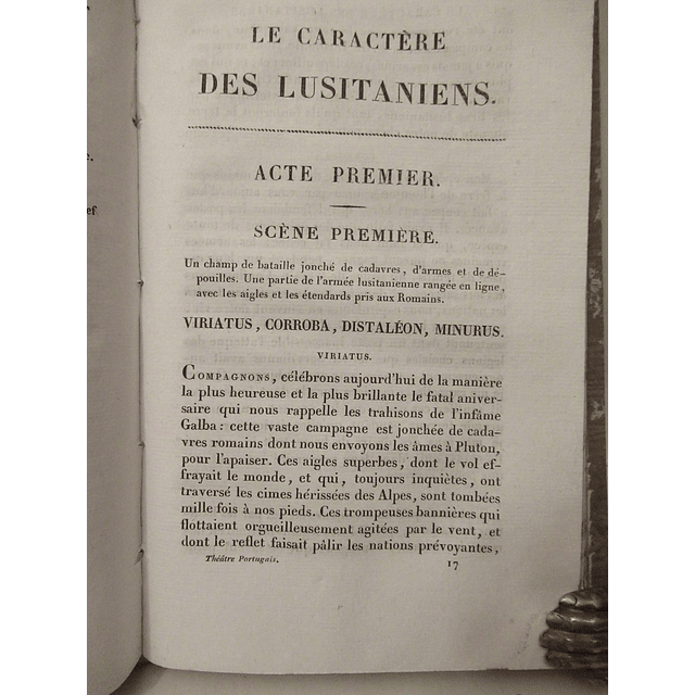 Teatro Chefs-D`Oeuvre Du Teatre Portugais 1827 Guizot/Bertrand/Lebrun/Campenon, etc.