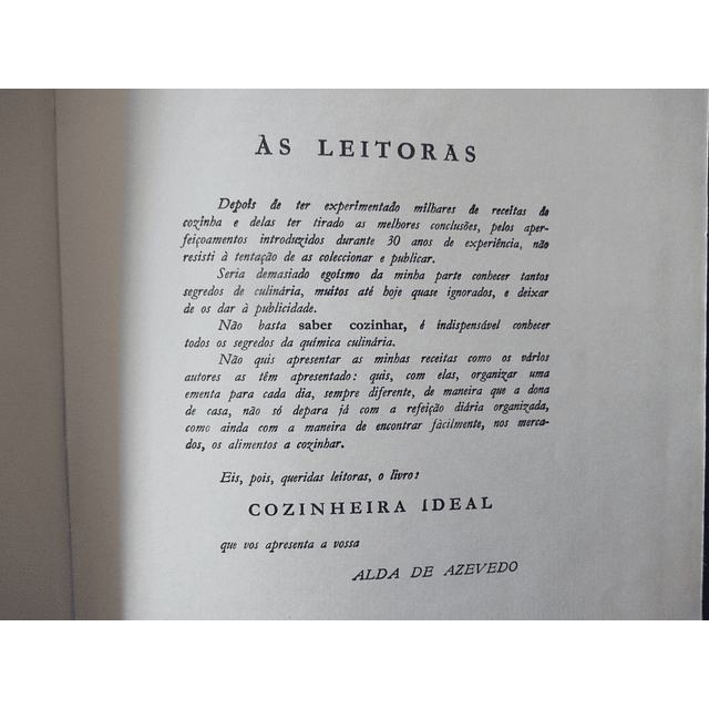 Cozinheira Ideal 1967 Alda Azevedo