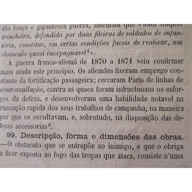 Elementos Da Arte Militar 1871/9 D. Luiz Da Câmara Leme