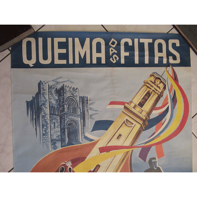 Cartaz Publicitário Coimbra Queima Das Fitas 1983