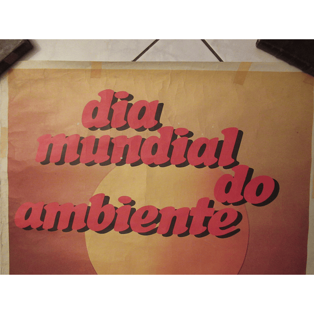 Cartaz Publicitário Dia Mundial Do Ambiente 1979 m. Céu