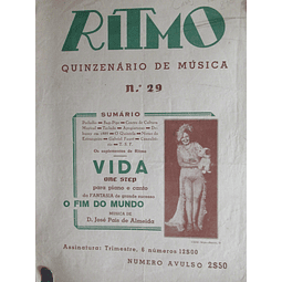 Música Quinzenário Ritmo 1935/6  A. Nunes Da Silva/Olimpia Dora