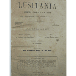 Lusitania Revista Católica (Porto) 1914 M. Gonçalves Cerejeira/Ferreira Pinto/A. Oliveira Salazar