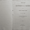 Discurso Histórico Critico/Padre António Vieira 1897 Francisco Alexandre Lobo(Bispo Viseui)