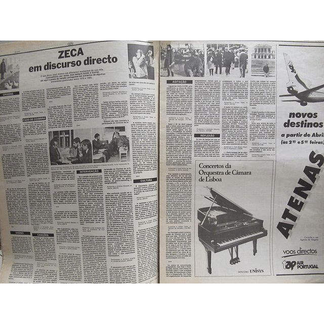 Jornal Sete José Afonso O Adeus Fevereiro/Março 1987 Carceres Monteiro