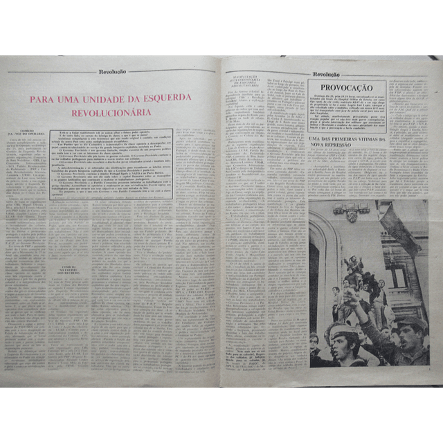 Jornal Revolução Nº1 Junho 1974 Brigadas Revolucionários