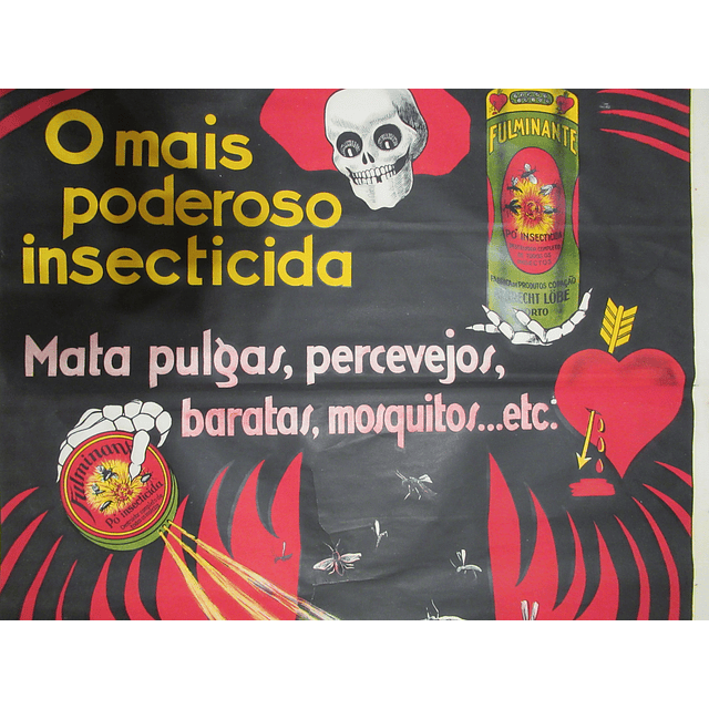 Cartaz/Publicidade - Pó Fulminante - Original da Época Invicta Porto