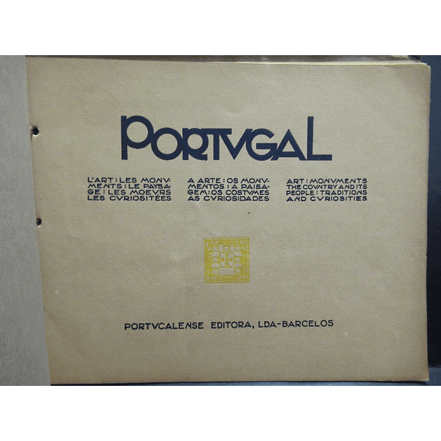 Portugal: Monumentos/Paisagem/Costumes/Curiosidades Lisboa 1935 