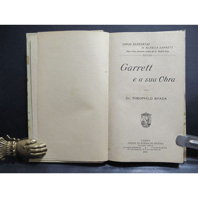 Garrett E A Sua Obra 1905 Teófilo Braga