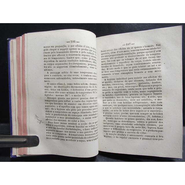 Elementos De Higiene Militar/Coleção Assuntos/Preceitos Higiene 1854 José António Marques