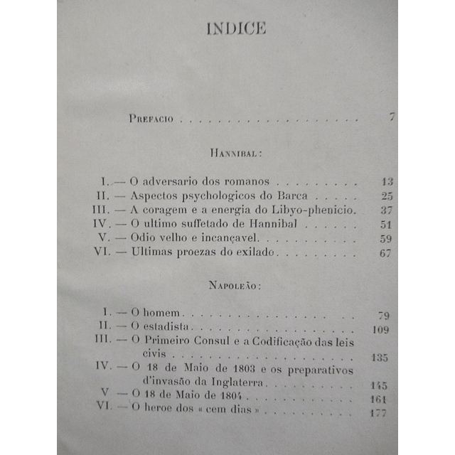 Hannibal E Napoleão 1905 J. M. Pereira De Lima