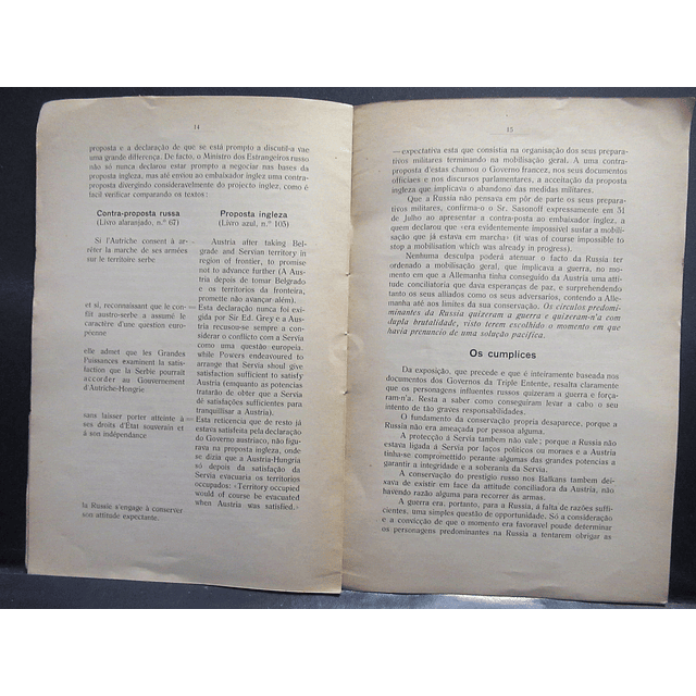 1ª Grande Guerra Face Publicações Oficiais Triple - Entente Karl Helfferich