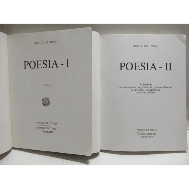 Poesia 1977/8 Jorge De Sena