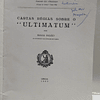 Cartas régias Sobre O "Ultimatum" 1963 Braga Paixão