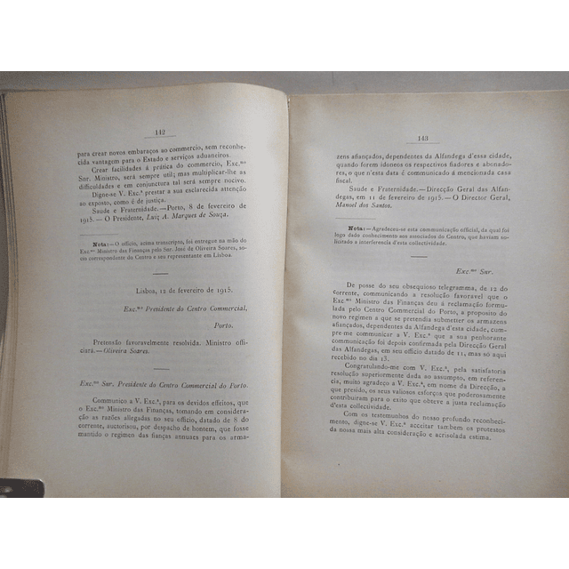 Porto Relatório Centro Comercial Do Porto Ano 1914 Eduardo C. Kendall