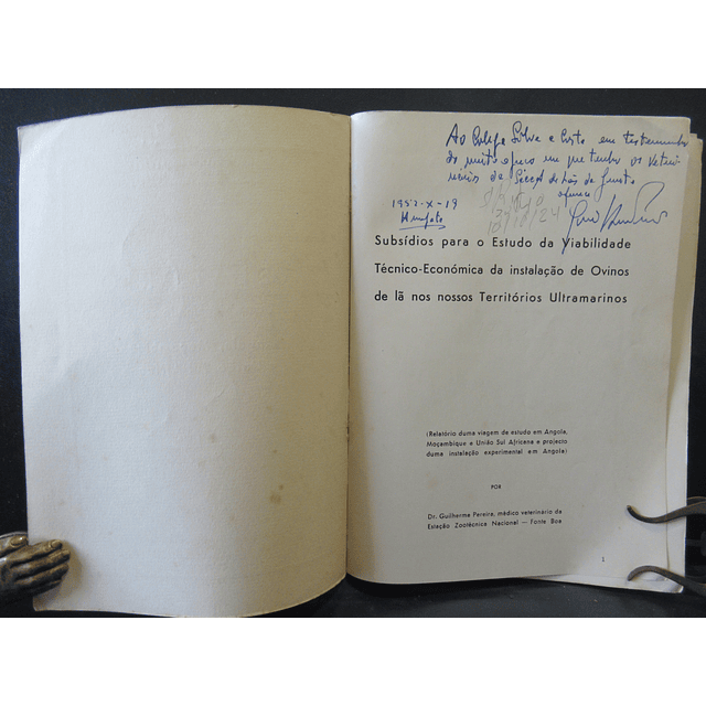 Relatório Viagem Estudo Angola/Moçambique/União Sul Africana 1952 Guilherme Ferreira