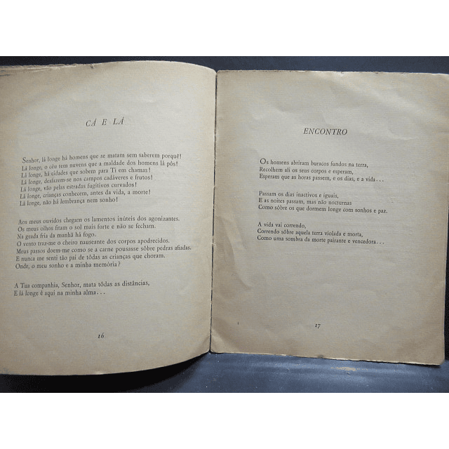 Drama Poemas Da Paz E Da Guerra 1940 Alberto De Serpa