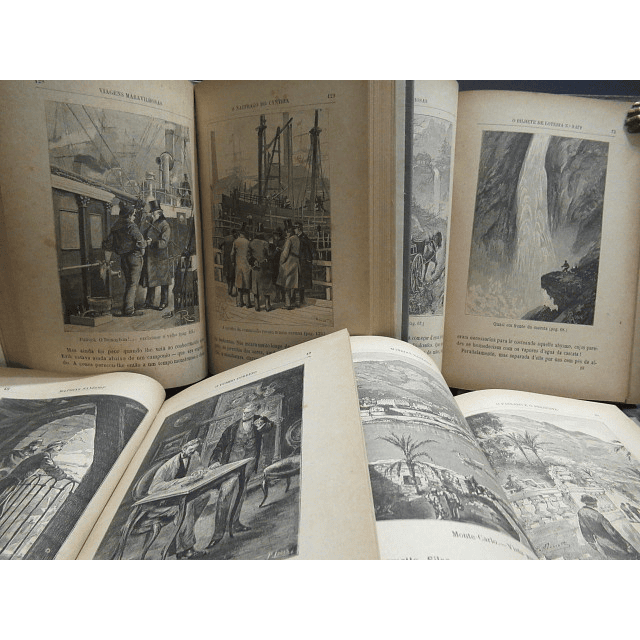 Viagens Maravilhosas/Bilhete Lotaria/Matias Sandorf/Naufrago Do Cyntia 1885/6 Júlio Verne 