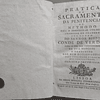 Pratica Sacramento Da Penitência 1786 Conde De Verdum