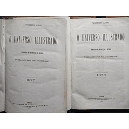 O Universo Ilustrado/Instrução Recreio 1877/8 Uma Sociedade/A. Varela/Pastor ...