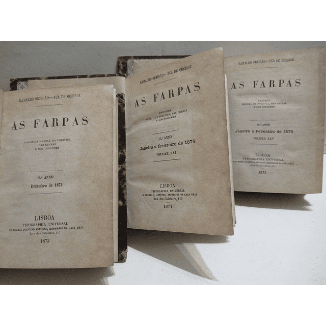 As Farpas Crónica Politica/Letras/Costumes 1873/5 Ramalho Ortigão/Eça De Queiroz