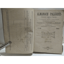 Almanaque Palhares Dicionário/Corográfiico Portugal 1903 Santonillo/A. Morgado 