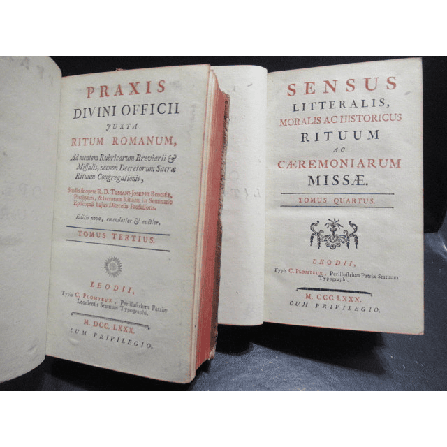 Praxis Missam/Ritum Romanum 1780 R. D. Tossani Joseph Romsés