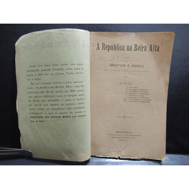 Mortágua A Republica Na Beira Alta 1913 Martins E Abreu