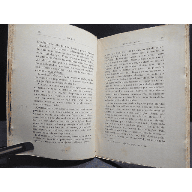 Timidez/Brevíssimo Ensaio Psicologia Timidez 1948 António De Vasconcellos