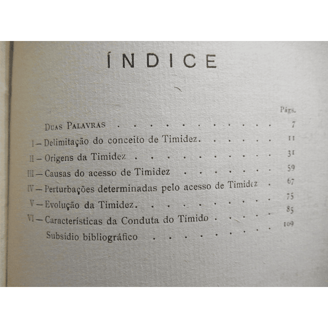 Timidez/Brevíssimo Ensaio Psicologia Timidez 1948 António De Vasconcellos