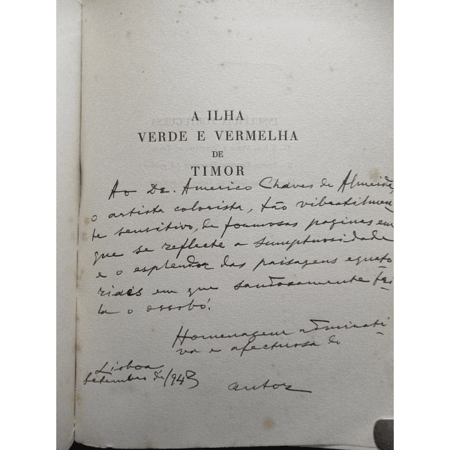 A Ilha Verde E Vermelha De Timor 1943 Alberto Osório De Castro