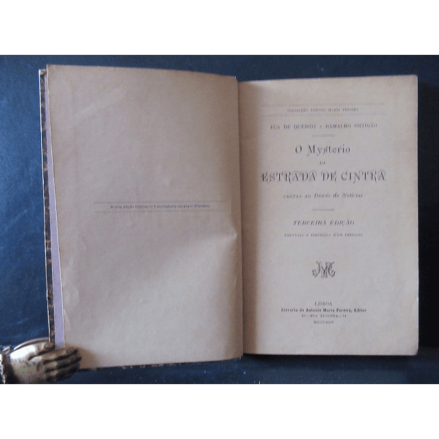 O Mistério Da Estrada De Cintra 1894 Eça De Queiroz/Ramalho Ortigão
