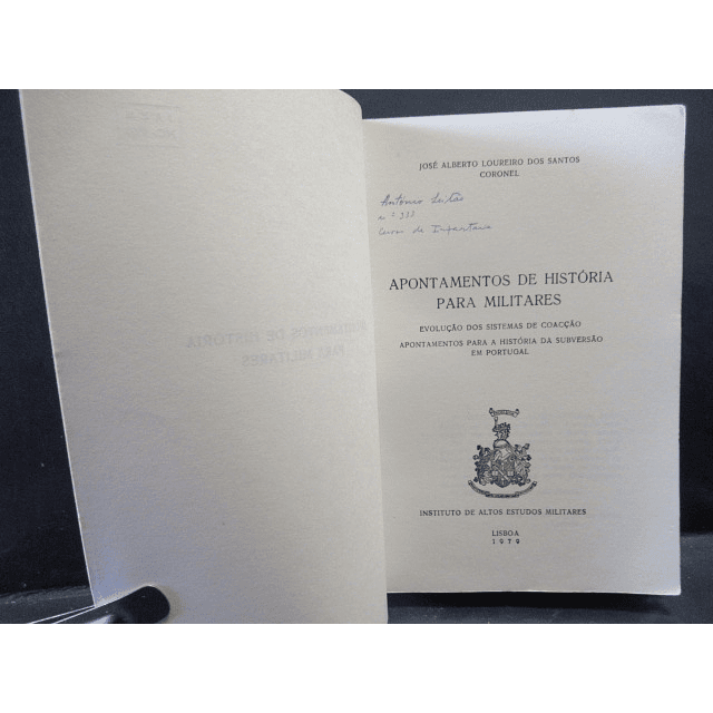 Apontamentos História Para Militares 1979 José Alberto Loureiro Dos Santos