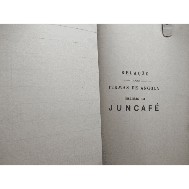 A Junta De Exportação Do Café Colonial Em Angola 1946 Ramos de Souza 
