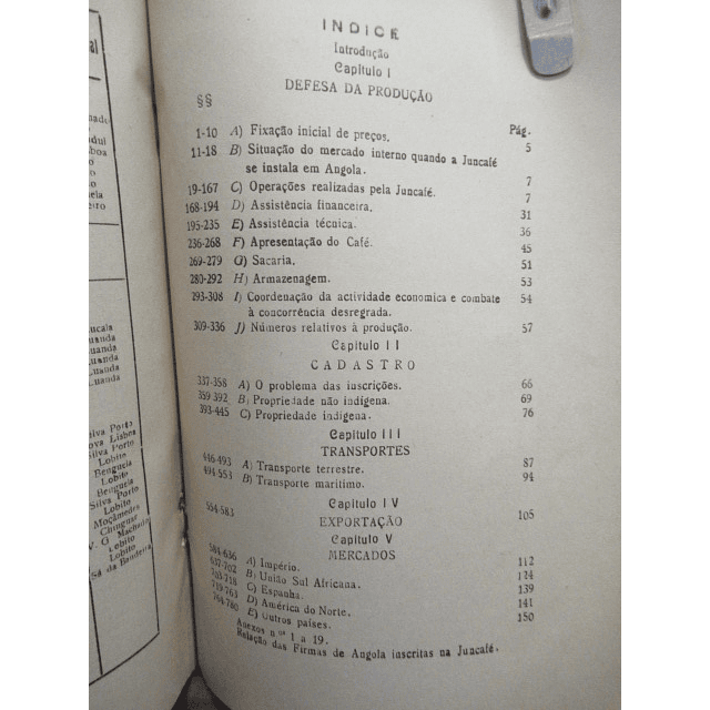 A Junta De Exportação Do Café Colonial Em Angola 1946 Ramos de Souza 