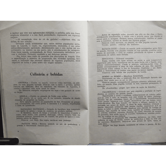 Alimentação Regional Angolana 1968 Oscar Ribas