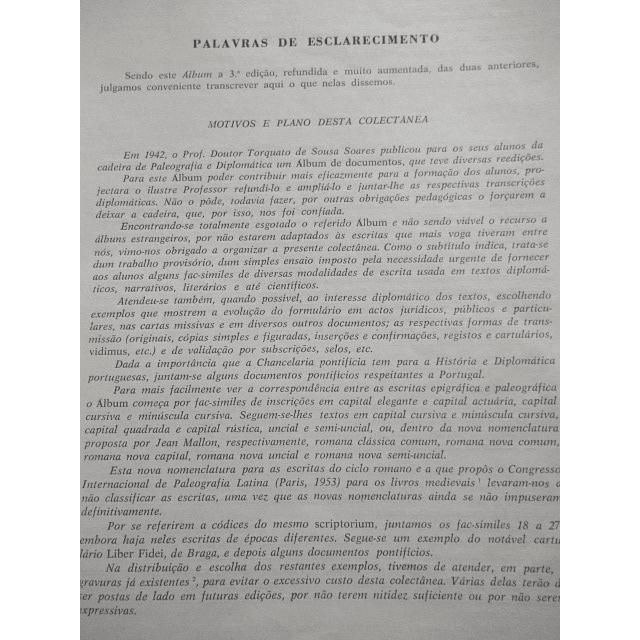 Álbum Paleografia/Diplomática Portuguesas Vol.1 Estampas 1976 P. Avelino De Jesus Da Costa