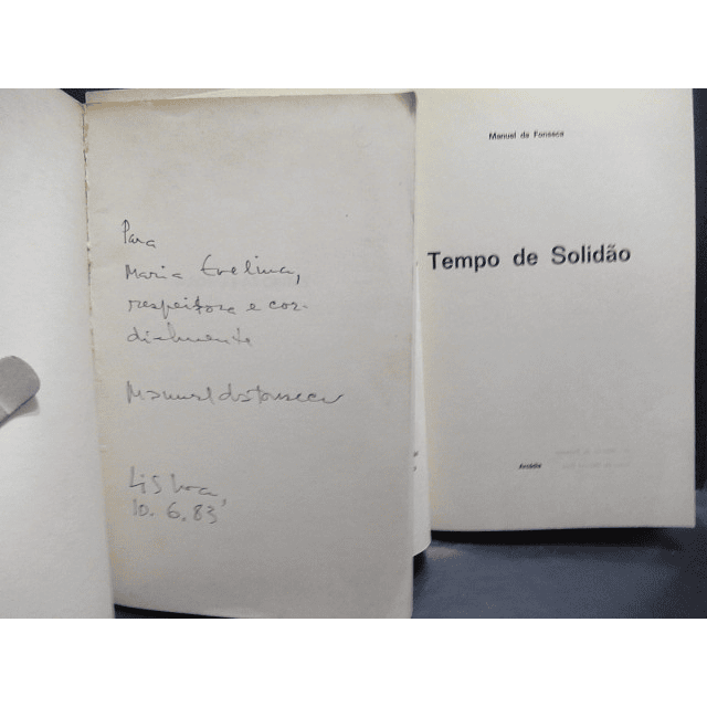 Tempo De Solidão/O Fogo E As Cinzas 1973/83 Manuel Da Fonseca