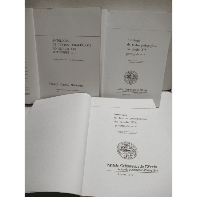 Antologia Textos Pedagógicos Sec. XIX Português 1971/5 Alberto Ferreira