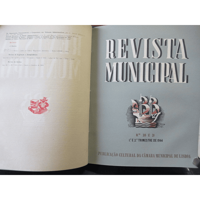 Revista Municipal 1943/44 Lisboa Bernardo Marques/Capucho/J. Espinho/Manuel Lima