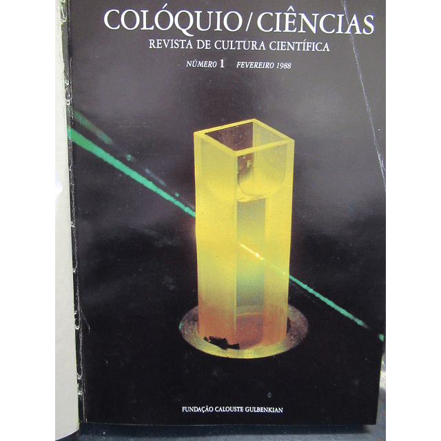 Colóquio/Ciências Revista Cultura Científica 1988/9 Fundação Calouste Gulbenkian